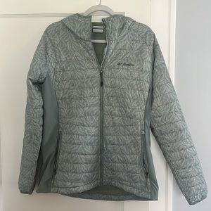 Columbia South Valley Hybrid Hooded Jacket Womens Small Puffer Coat Winter Ski